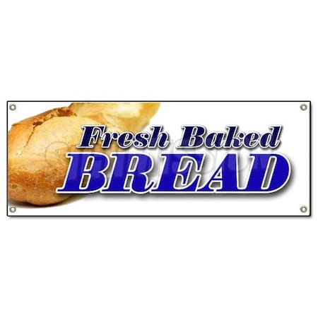 Signmission FRESH BAKED BREAD BANNER SIGN bakery cookies cakes fresh hot made daily B-Fresh Baked Bread